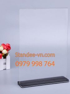 Standee để bàn mica A5