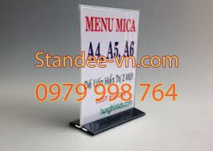 Menu để bàn mica