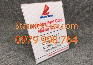 Menu để bàn mica là gì